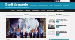 Desktop Screenshot of droitdeparole.org
