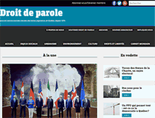 Tablet Screenshot of droitdeparole.org